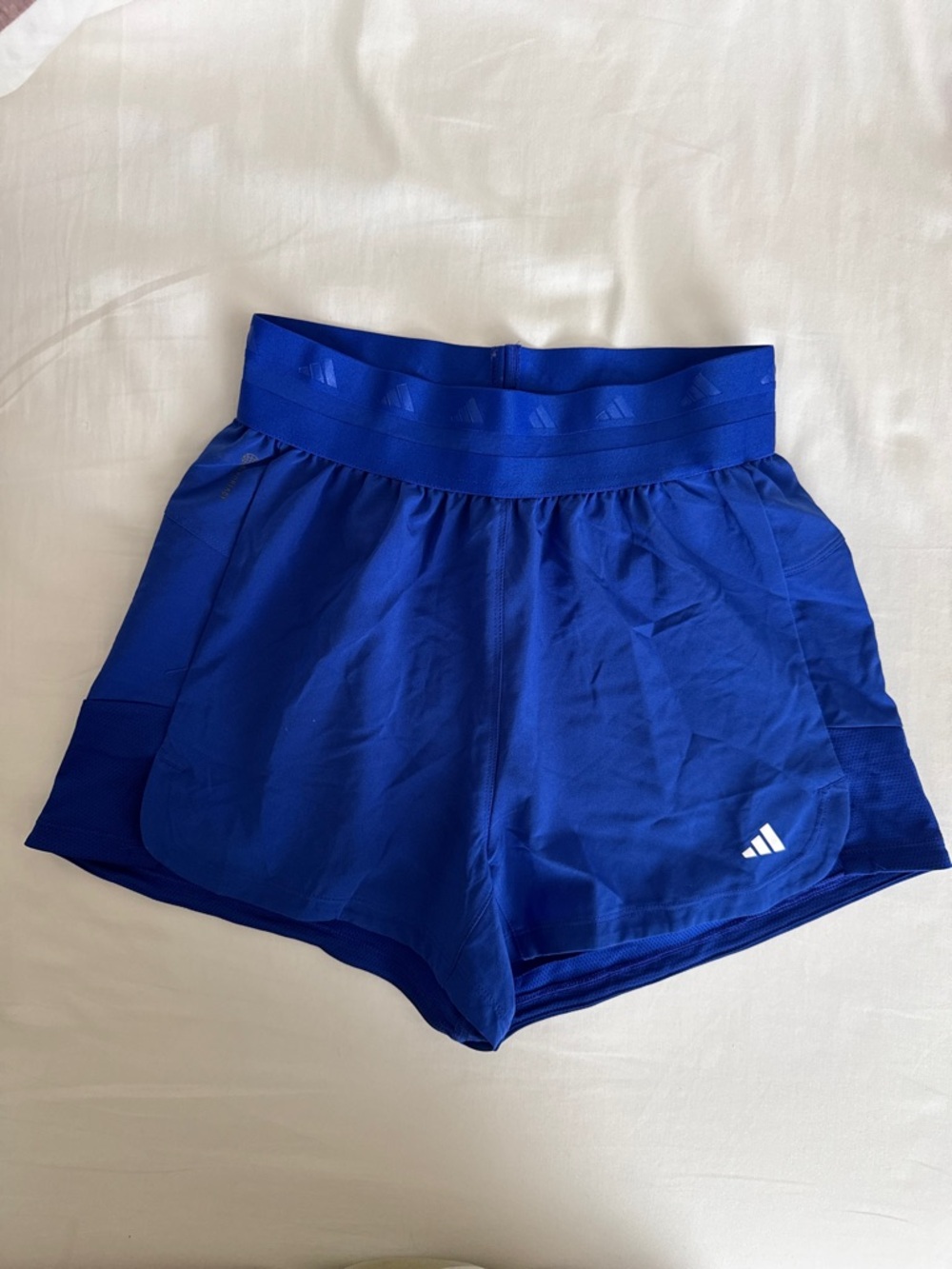 adidas Women's aeroready Blue pacer Shorts size xs